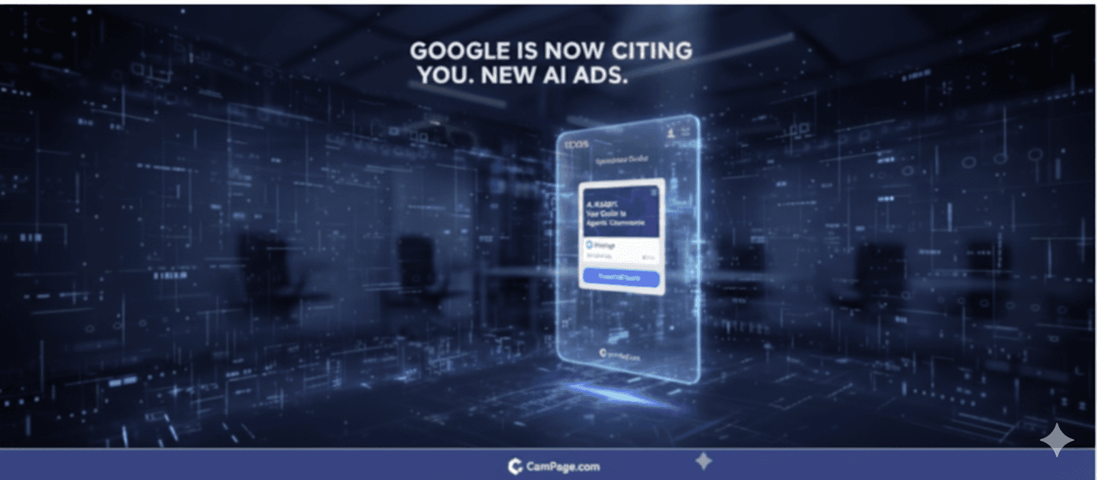 ממשק Google AI Mode מציג מדריך ממומן עם קישור לאתר מפרסם ב-2026